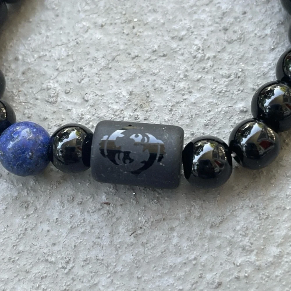 PISCES Beaded Bracelet 8mm Beads